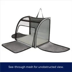 Frisco Travel Safety Dog & Cat Carrier & Pet Fit For Life Collapsible Portable Litter Box With Collapsible Bowl -Frisco 947670 PT2. AC SS1800 V1693925085